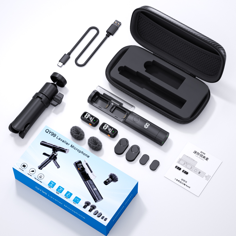 QY99 Wireless Lavalier Microphone