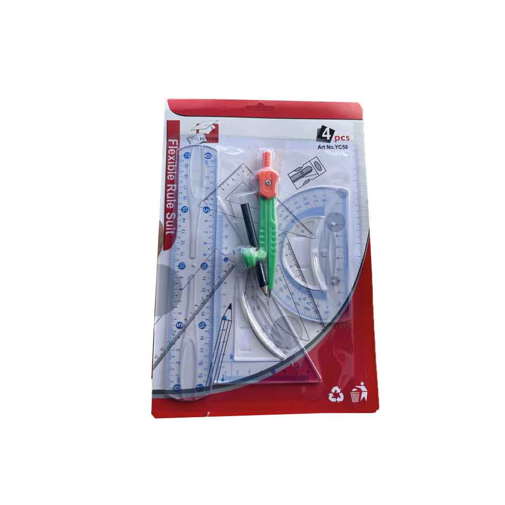Matériel Géométrie Flexible paquet de 4 pièces