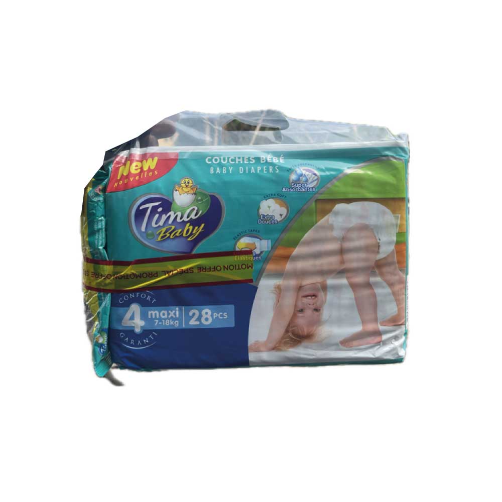 Couche Tima Baby taille 4 - 28 pièces