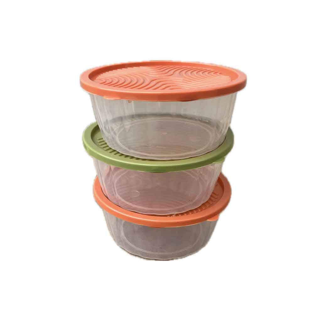 Boîte de rangement en plastique transparent Lot de 3