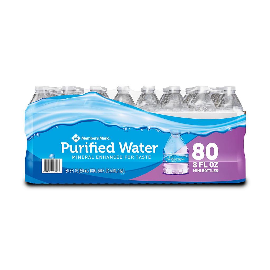 Eau purified water pack d'eau en bouteilles 80 piéces