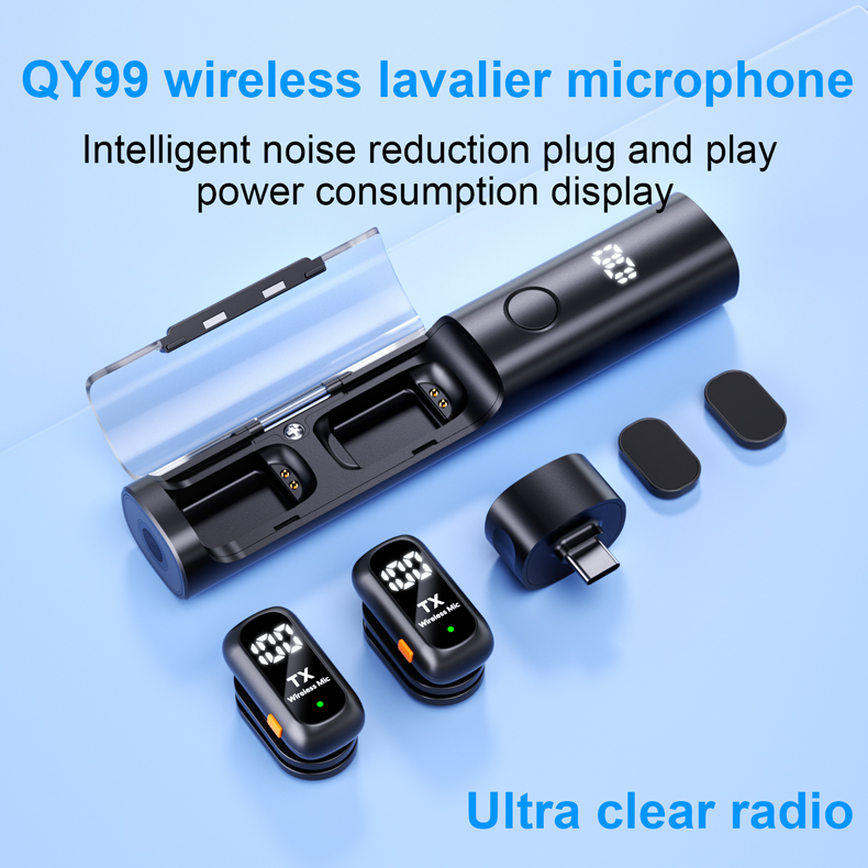 QY99 Wireless Lavalier Microphone — vue 4
