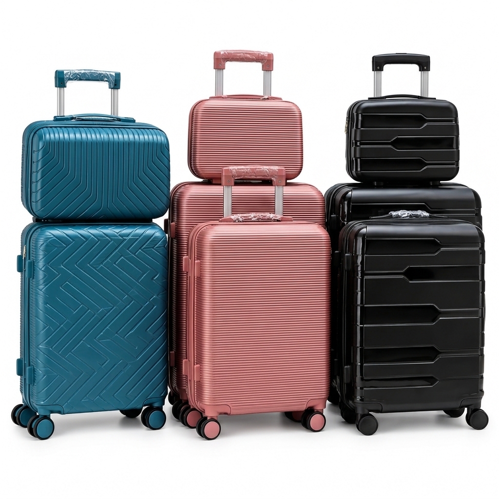 Valise de voyage silicone série de 3 avec mallette
