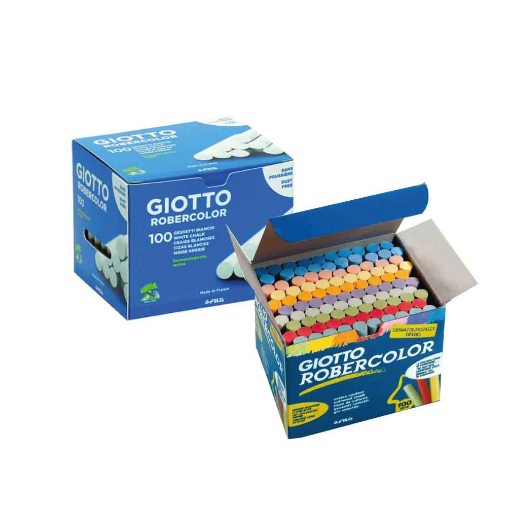 Craies sans poussière Giotto Robercolor, boîte de 100