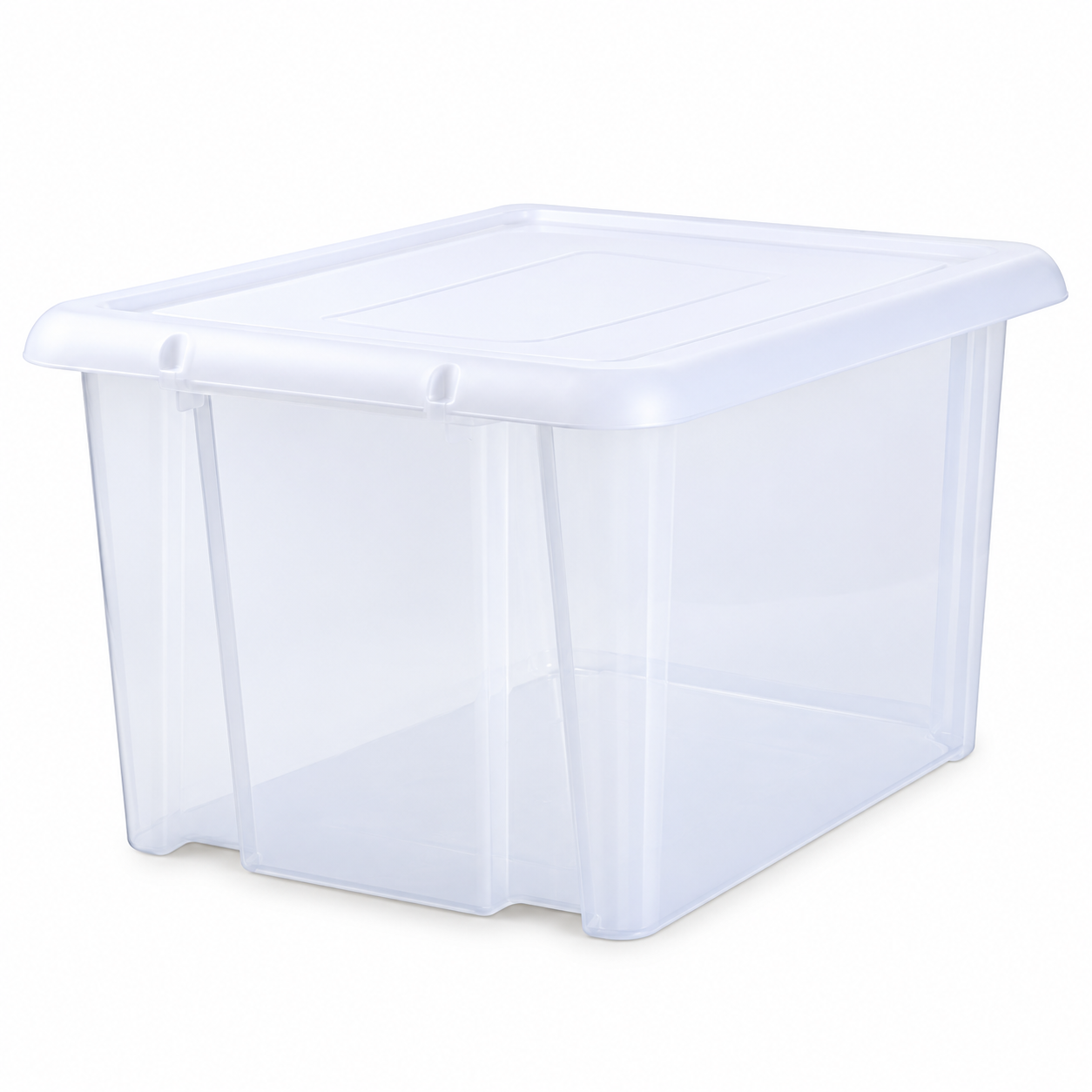 Bac de rangement transparent avec couvercle – 80 L / 120 L