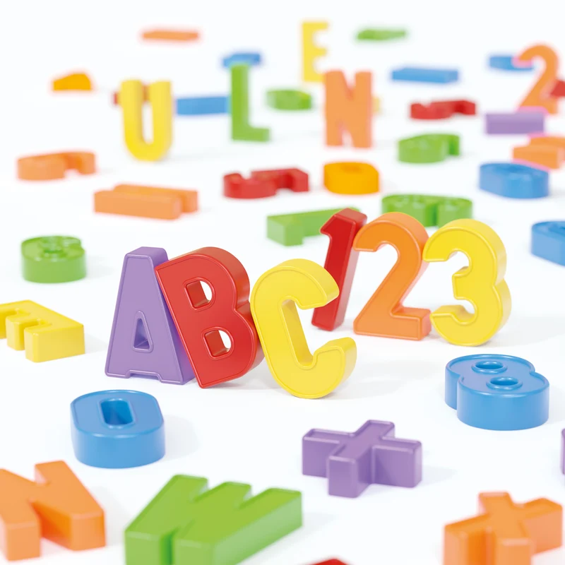 Lettres et chiffres magnétiques pour enfants
