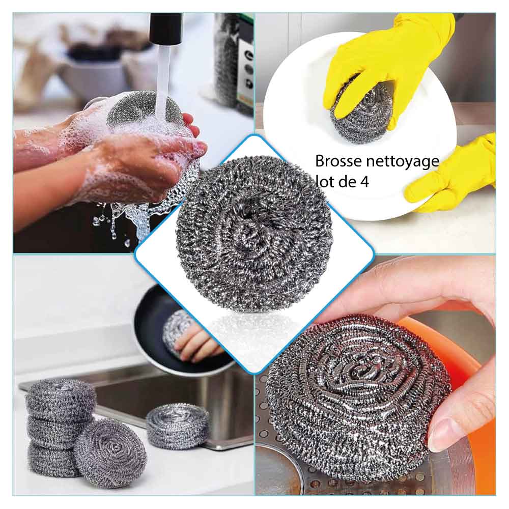 Brosse de nettoyage vaisselle Lot de 4