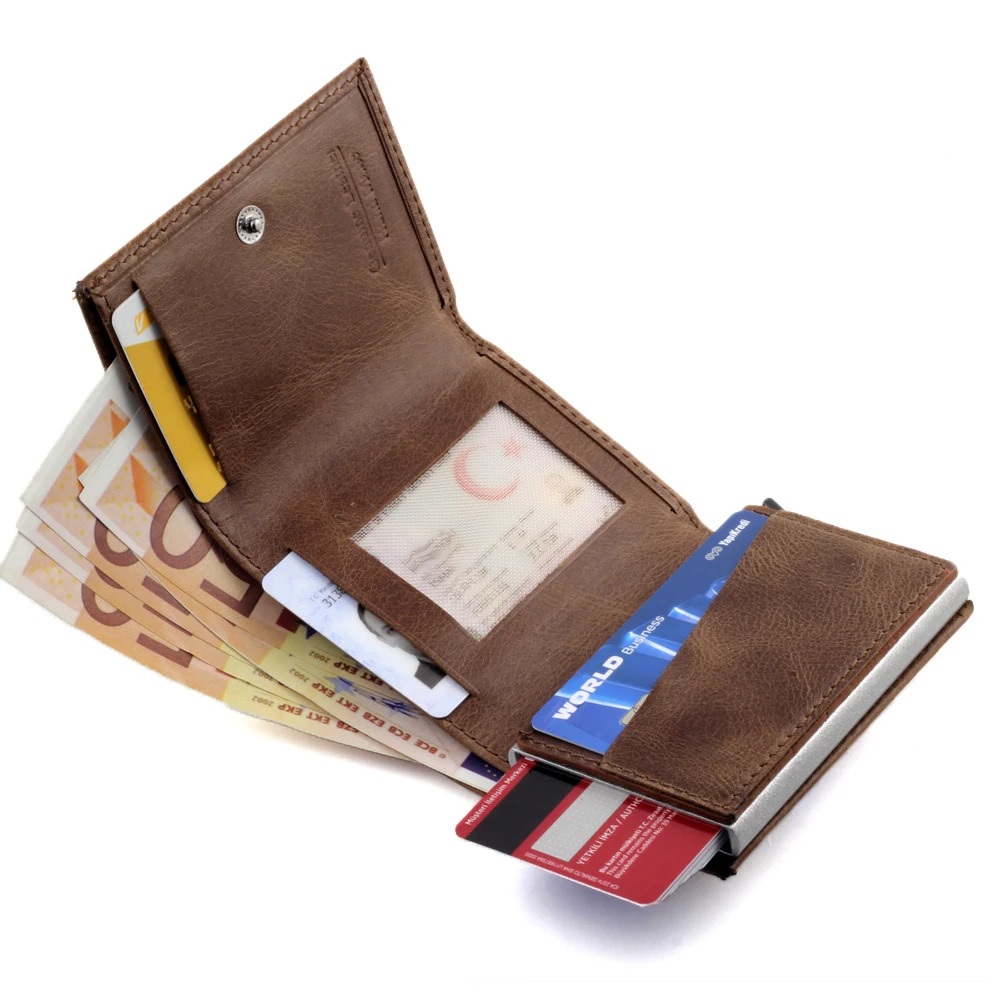 Portefeuille homme porte carte - portefeuille automatique intelligent