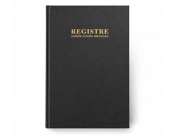 Cahier Registre Grand format A4