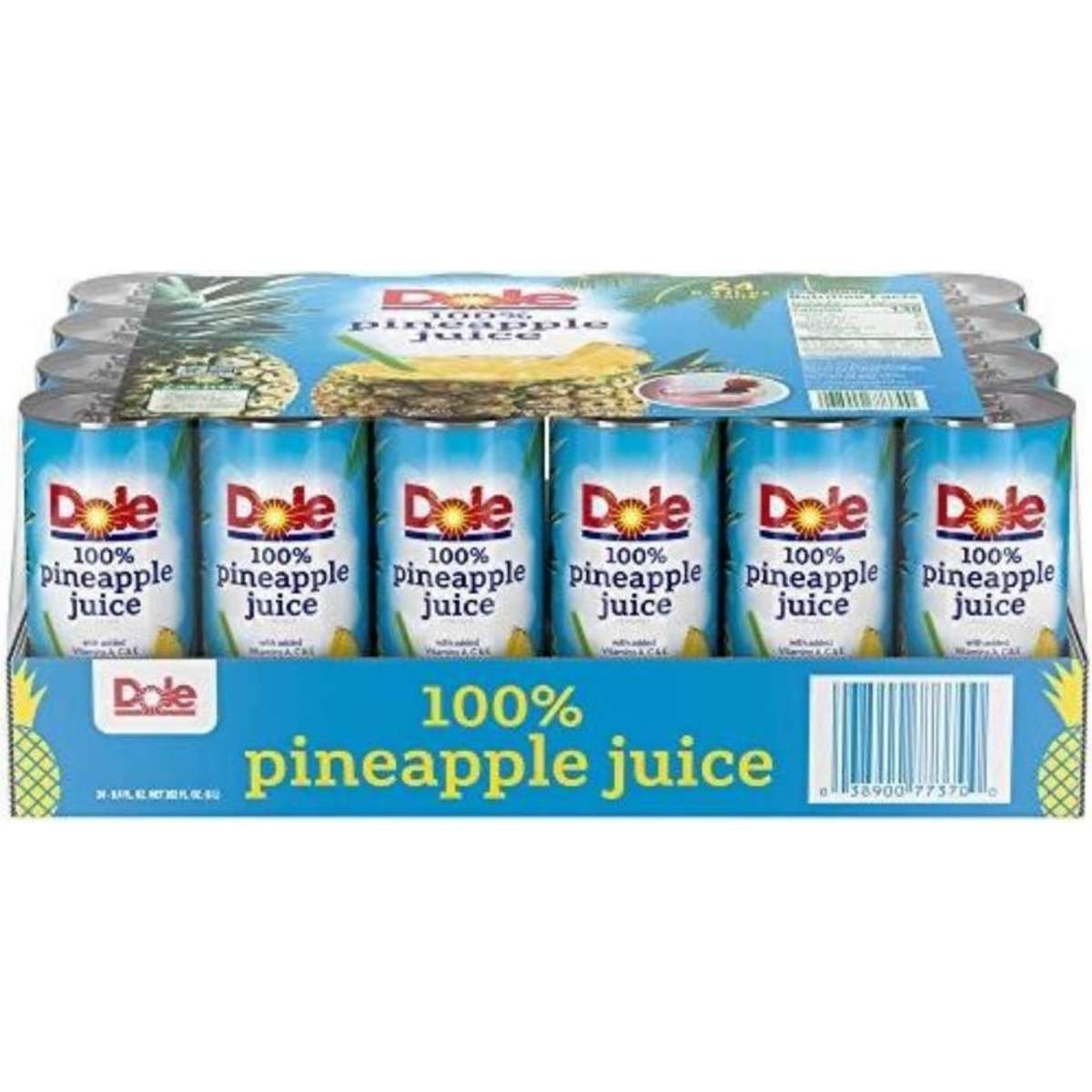 Jus d'ananas Dole en canette (Pack de 24)