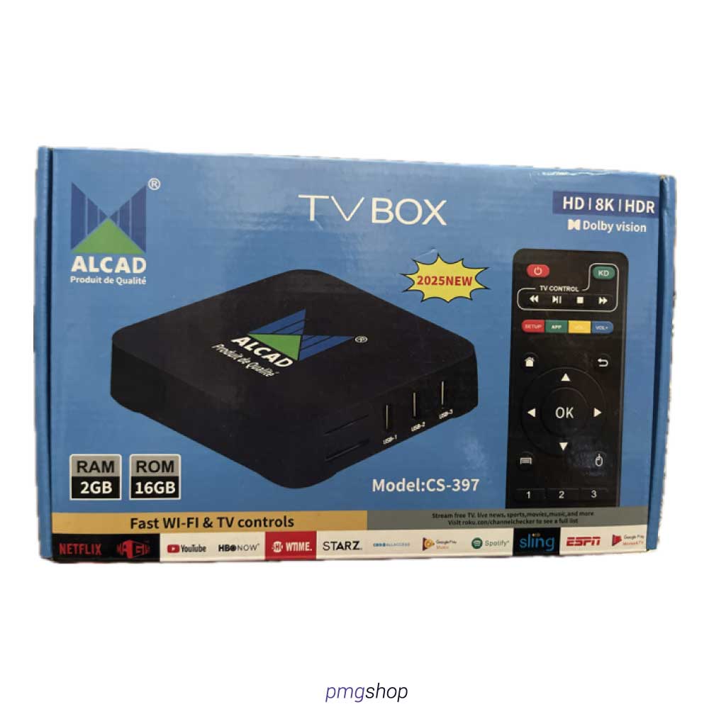 Box TV Alcad 8K HDR CS-397 - Transformez votre TV en Smart TV Ultra HD