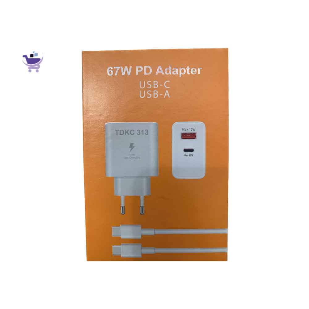 Chargeur 67W PD Adapter USB-C USB-A