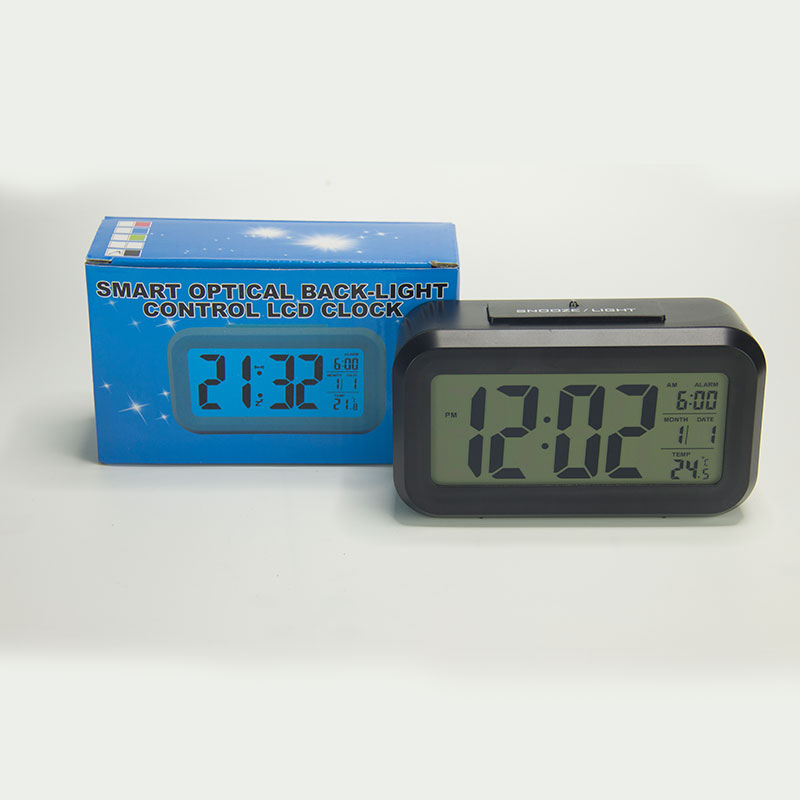 Horloge Numérique LCD Réveil pour Bureau et table — miniature 3