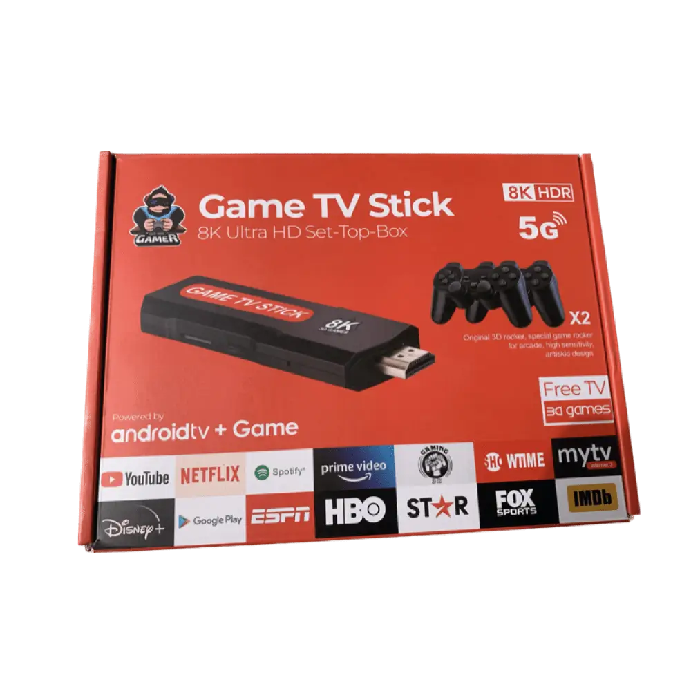Console Jeu Vidéo sans Fil manette HDMI - Game Stick TV 8K