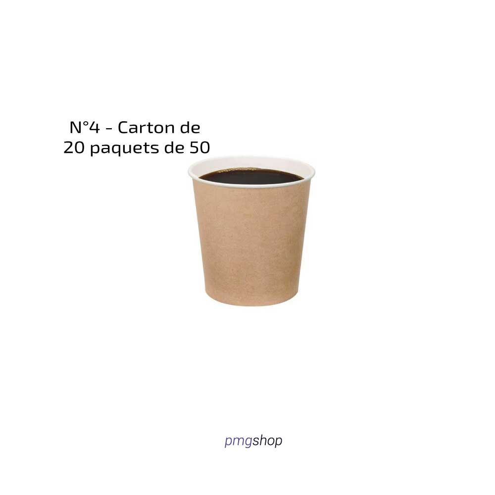 Goblet Jetable Numéro 4 Carton de 1000 - Parfait pour Tous Vos Besoins