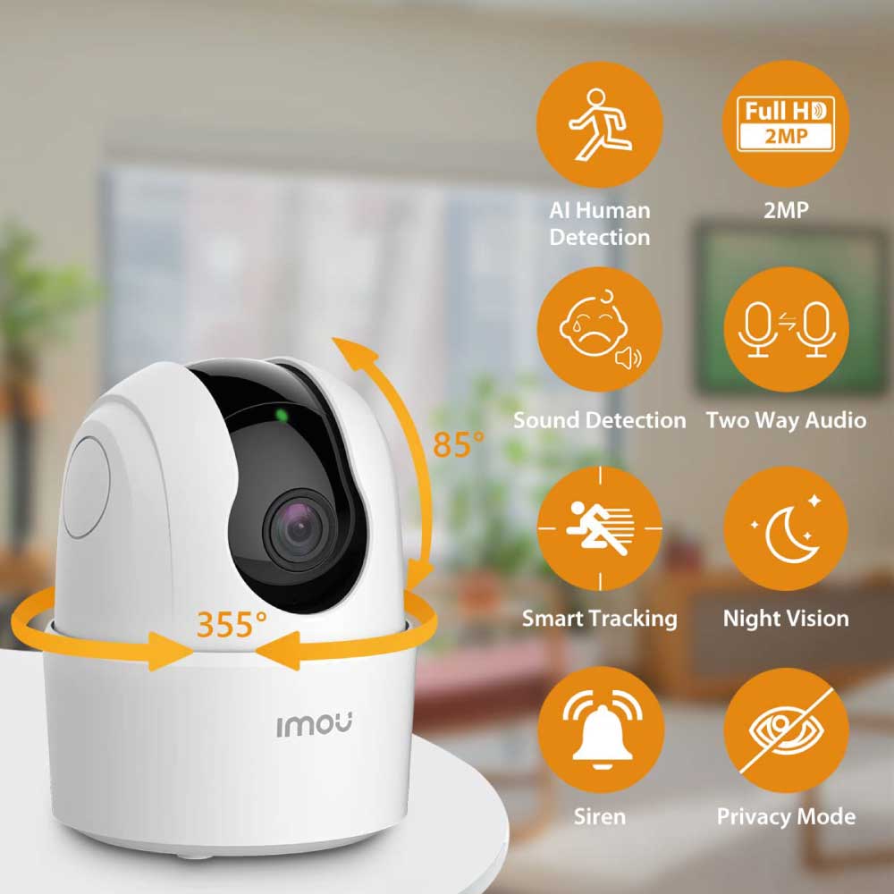 Imou ranger 2 camera Wifi smart intérieur 2MP - 1080P