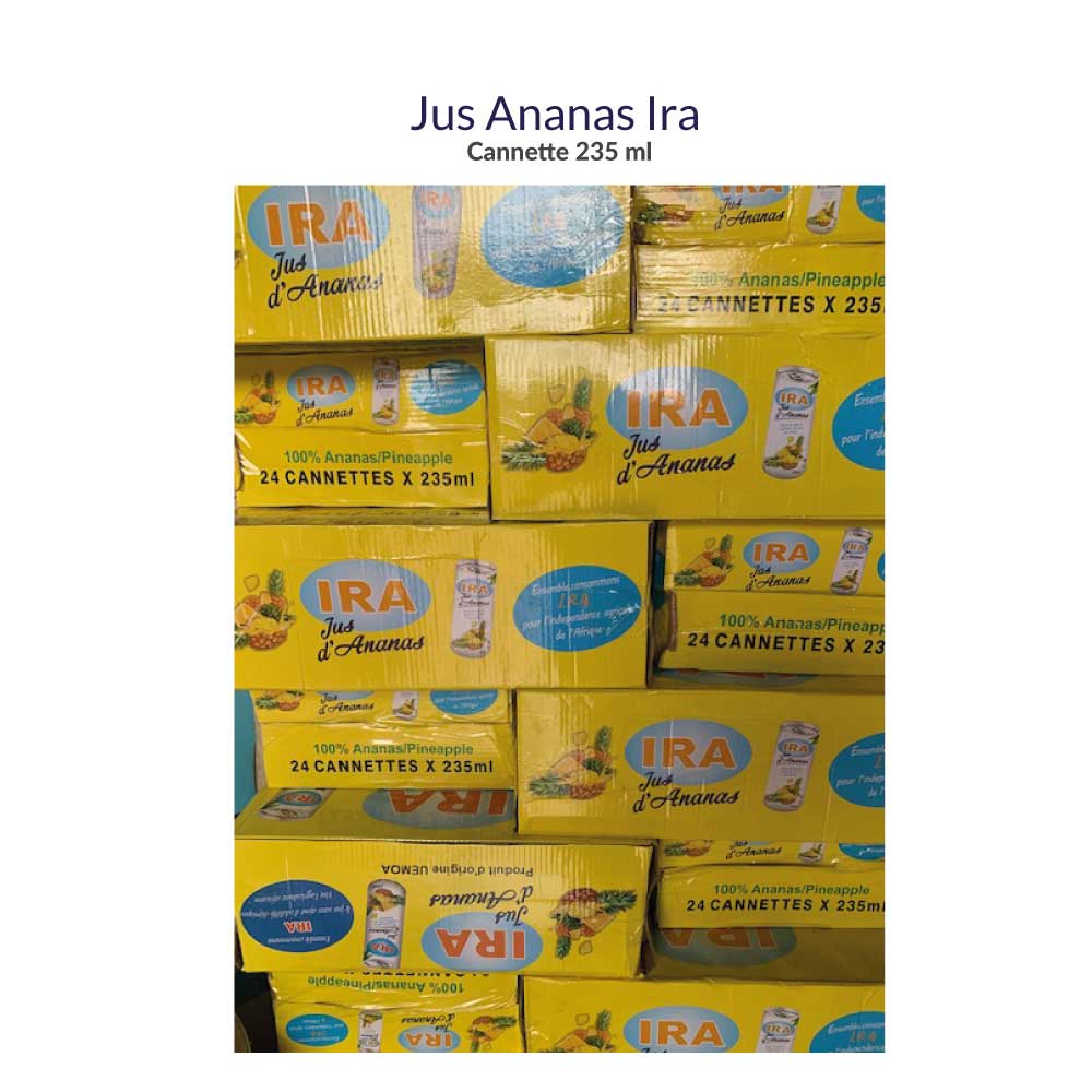 Jus Ananas Naturel Ira en cannette de 235ml