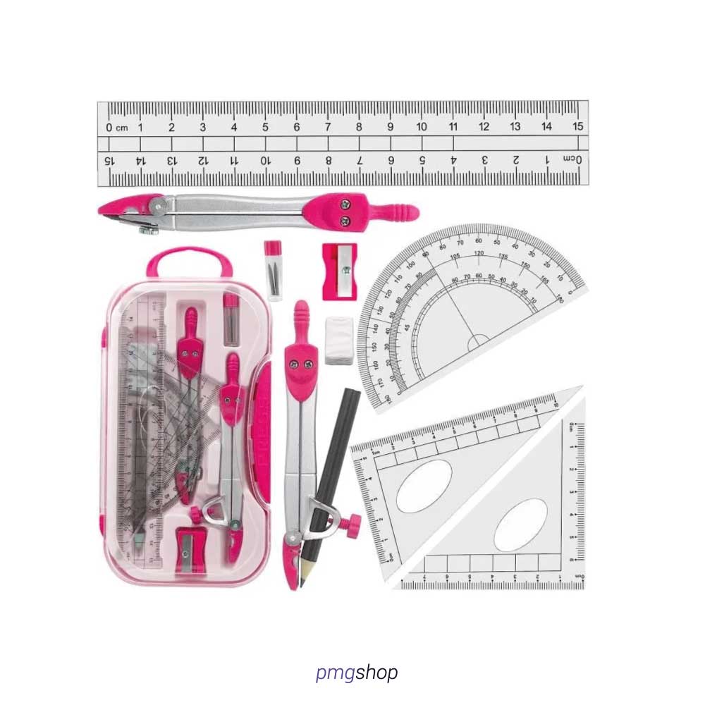 Kit de Géométrie Complet 10 Pièces - La Précision à Portée de Main !