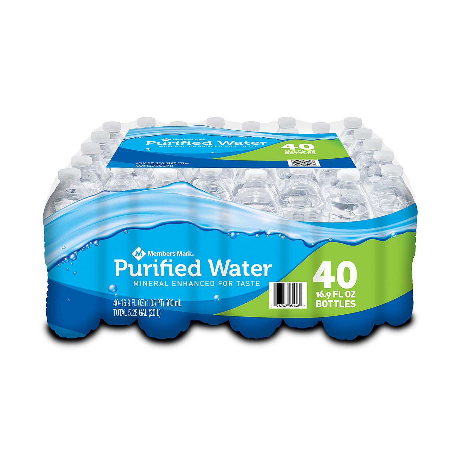 Eau purified water pack de 40 bouteilles - 500ml