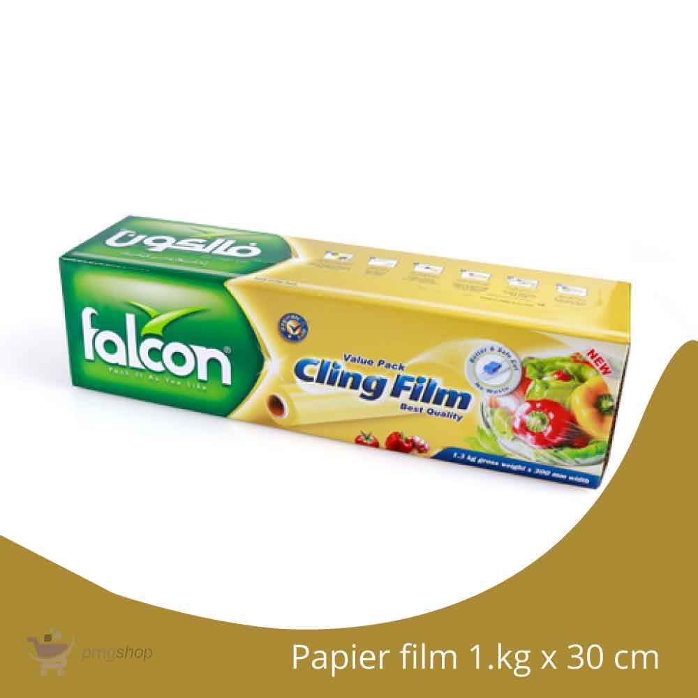 Papier film Alimentaire transparent Falcon - 1.3kg x 30 cm