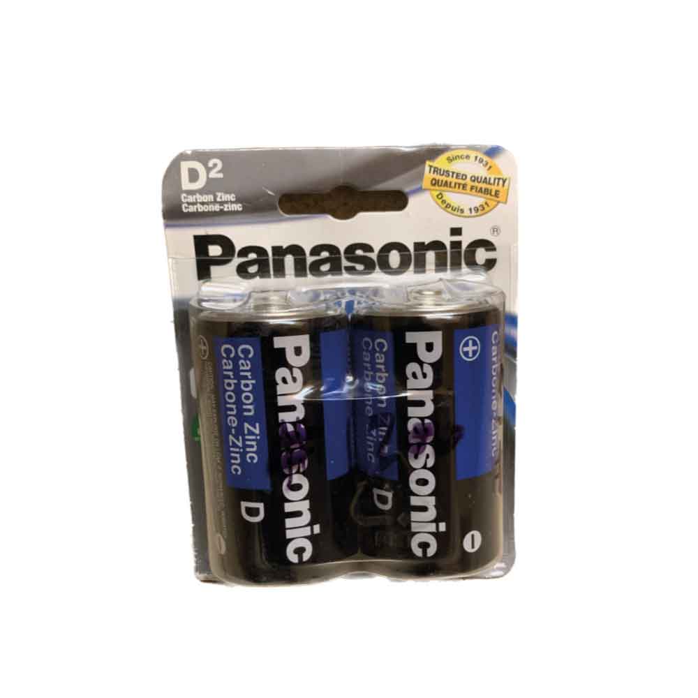 Pile panasonic D2 1.5V/1,5V Carbone Zinc Alcaline