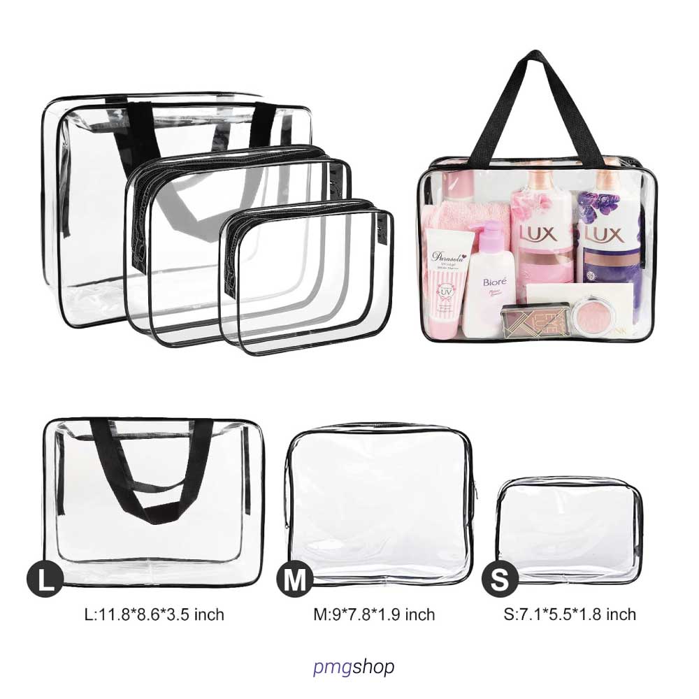 Trousse de toilette transparent