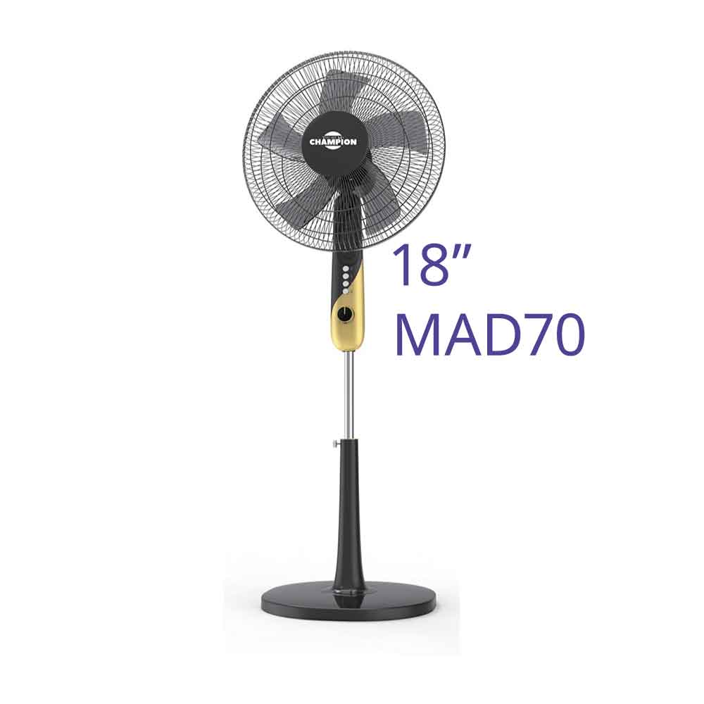 Ventilateur champion 18 pouces sur pied 5 ellipse - MAD70