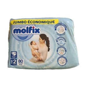 Couche bebe Molfix Taille 2 80pieces