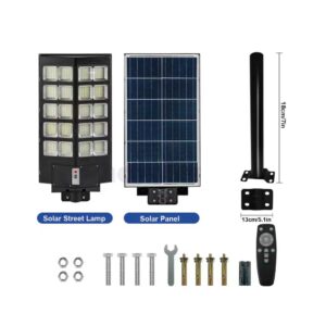 Lampadaire solaire IP67 10 lampes