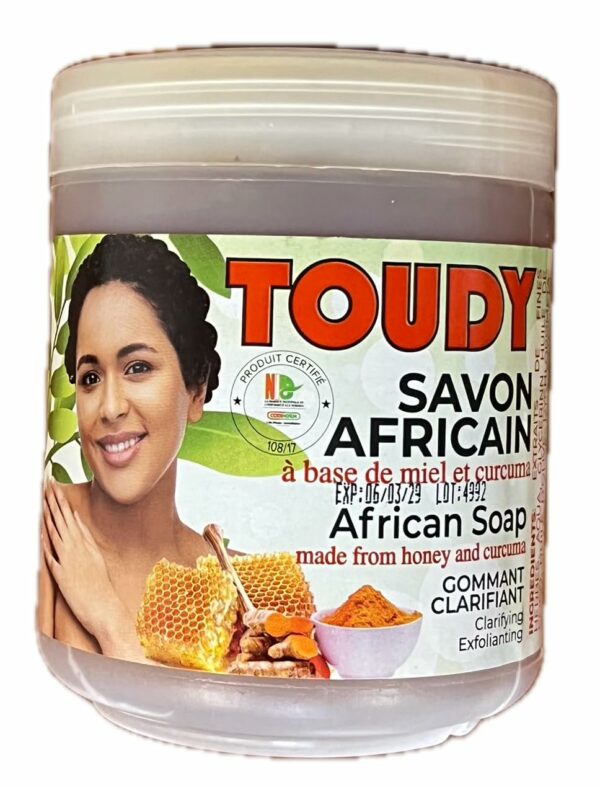 toudy savon africain miel et curcuma 670gr pmg shop dakar